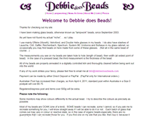 Tablet Screenshot of debbiedoesbeads.com